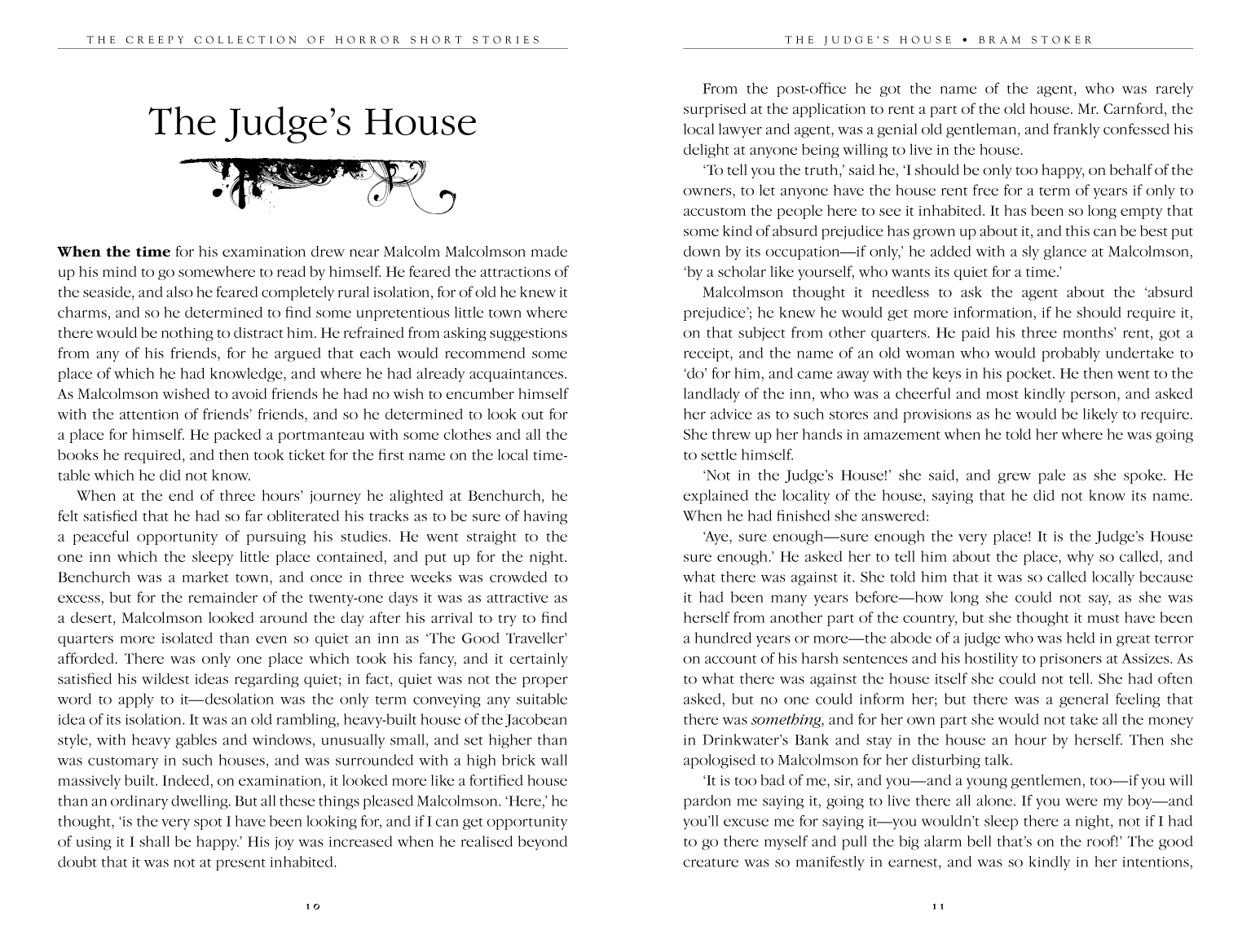 Flame Tree 451 Judge's House Bram Stoker
