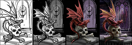anne stokes, digital art, step-by-step