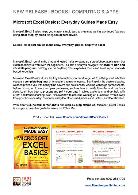 Press Release   MS Excel Basics