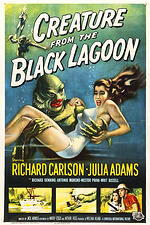 creature from the black lagoon, horror movies, b movies, fantasy art, gothic art, gothic horror
