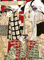 woodblock prints, torii school, bijin-ga, masterpieces of art,
