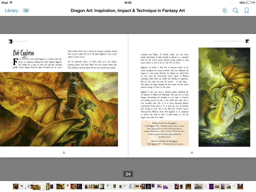 Dragon Art, digital art, inside pages, ipad ready