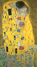 Masterpieces of art, Gustav Klimt, The Kiss