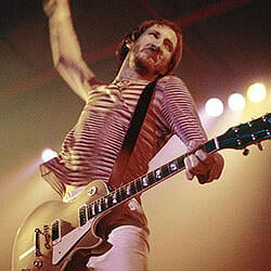 Classic Rock Bands Pete Townshend windmill colour