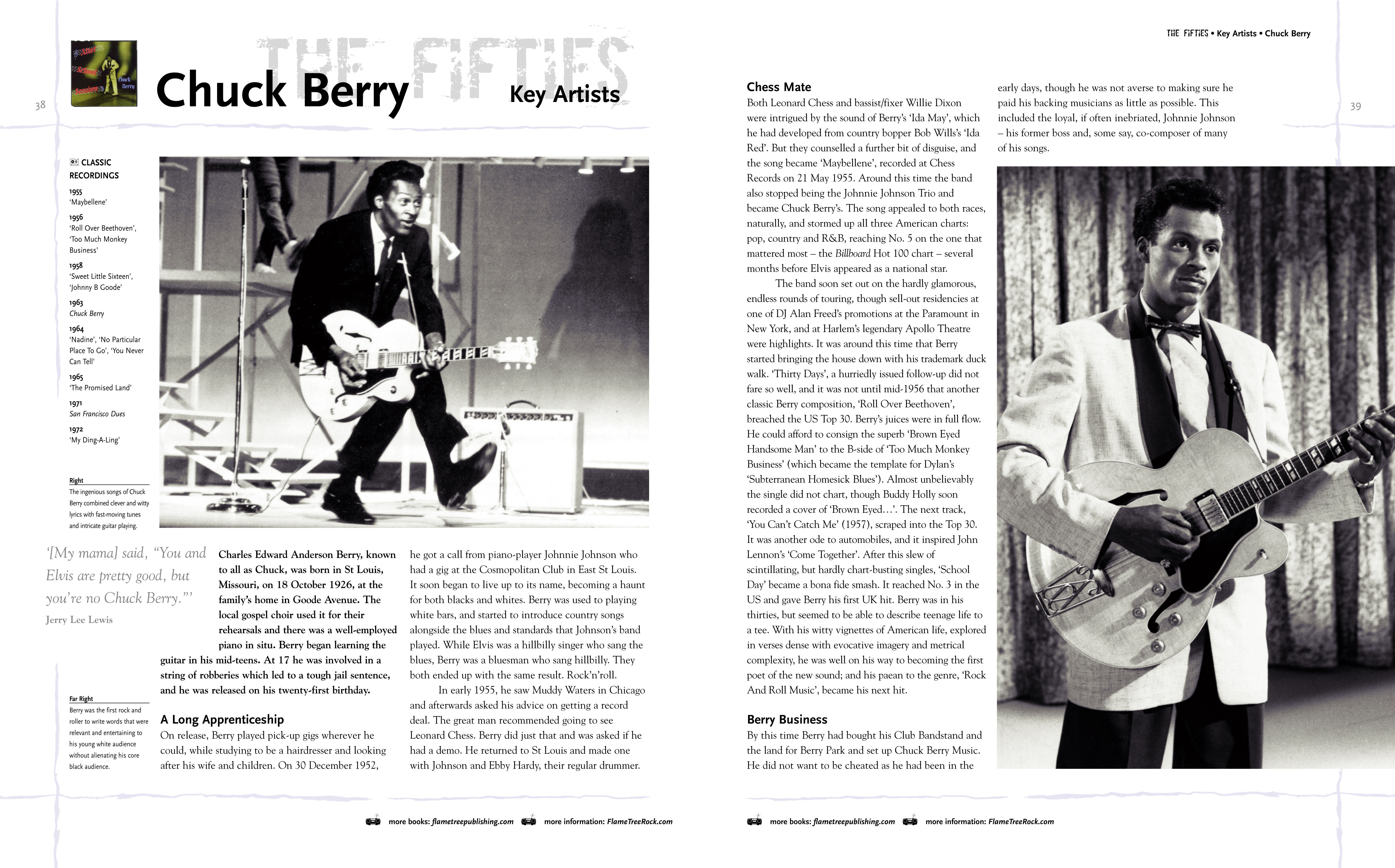 Classic Rock Bands spread, Chuck Berry