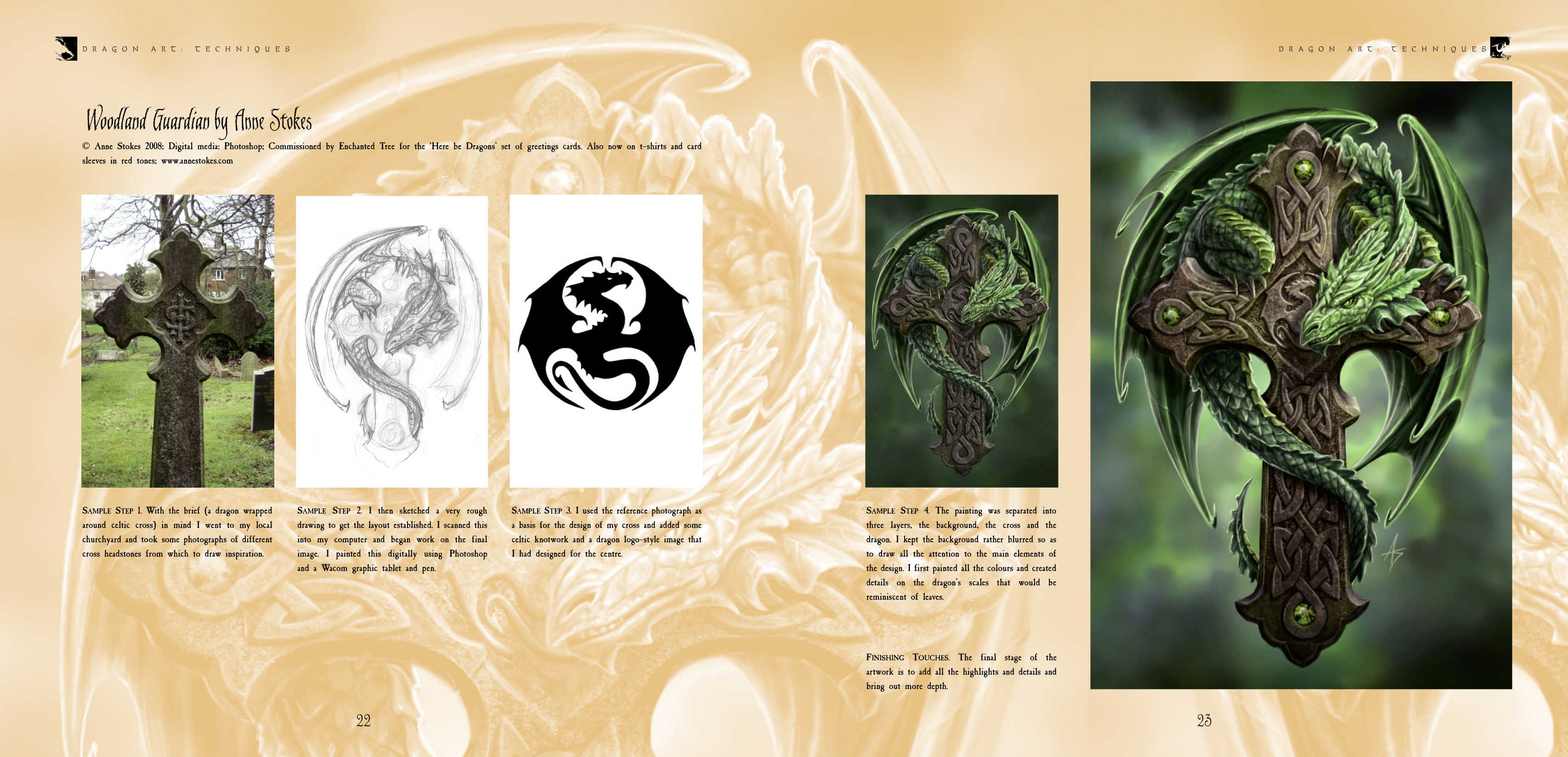Dragon Art step by step spread 02