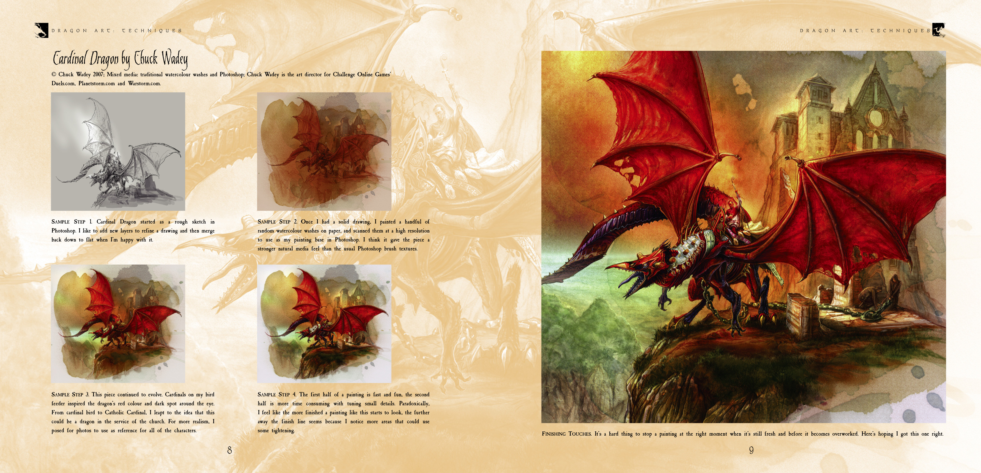 Dragon Art step by step spread 02