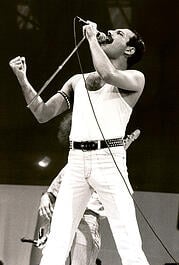 freddie mercury queen, rock icons, we are the champions, bohemian rhapsody