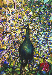 art of fine gifts, peacock window
