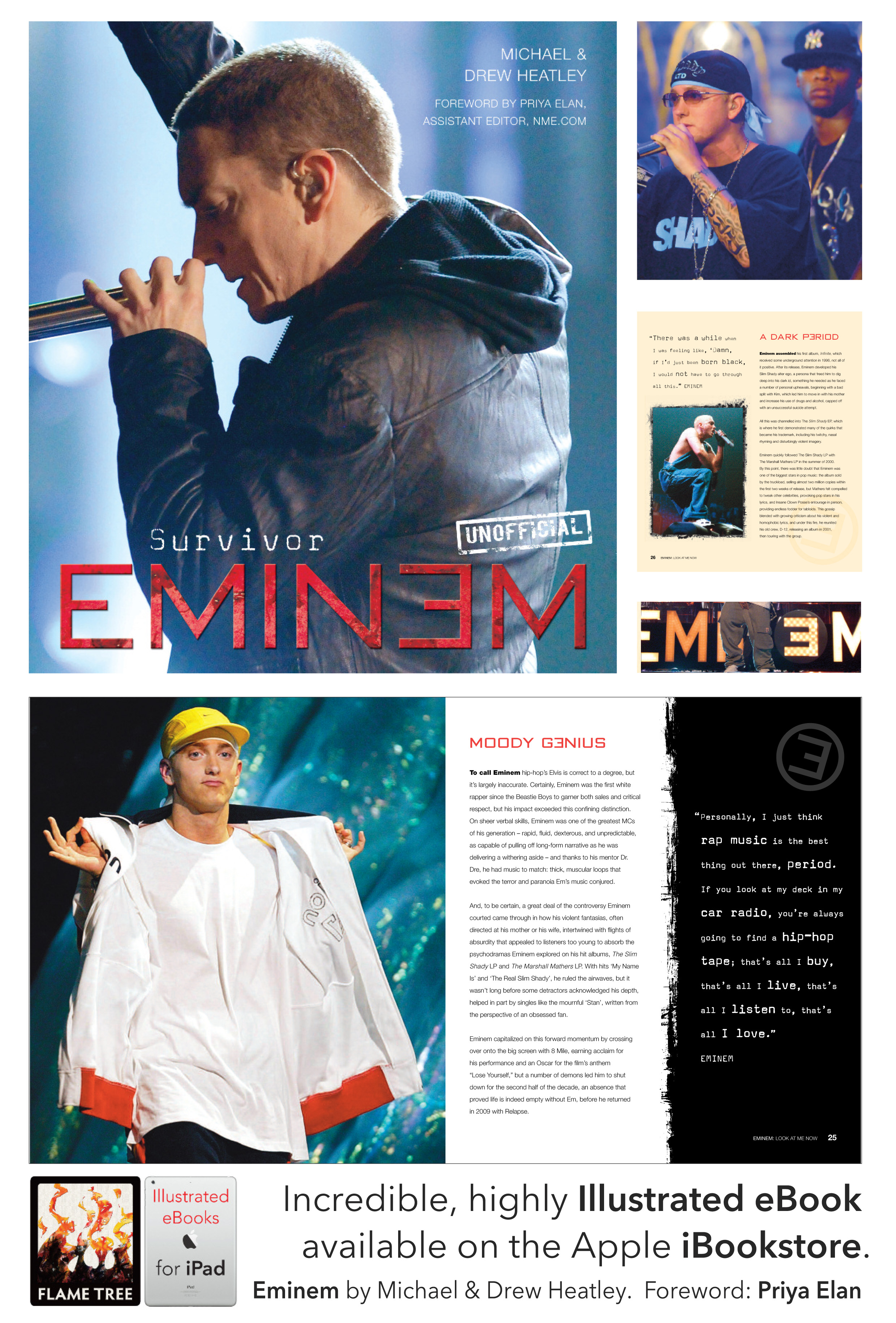 Eminem, illustrated ebook, ready for iPad