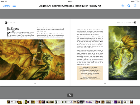 Dragon Art, digital art, inside pages, ipad ready