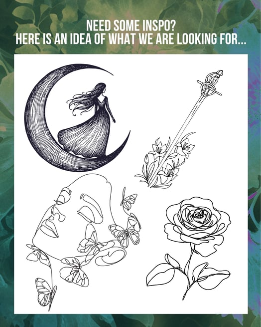 Copy of we are looking for artwork to feature within the pages of A Tarot of Love