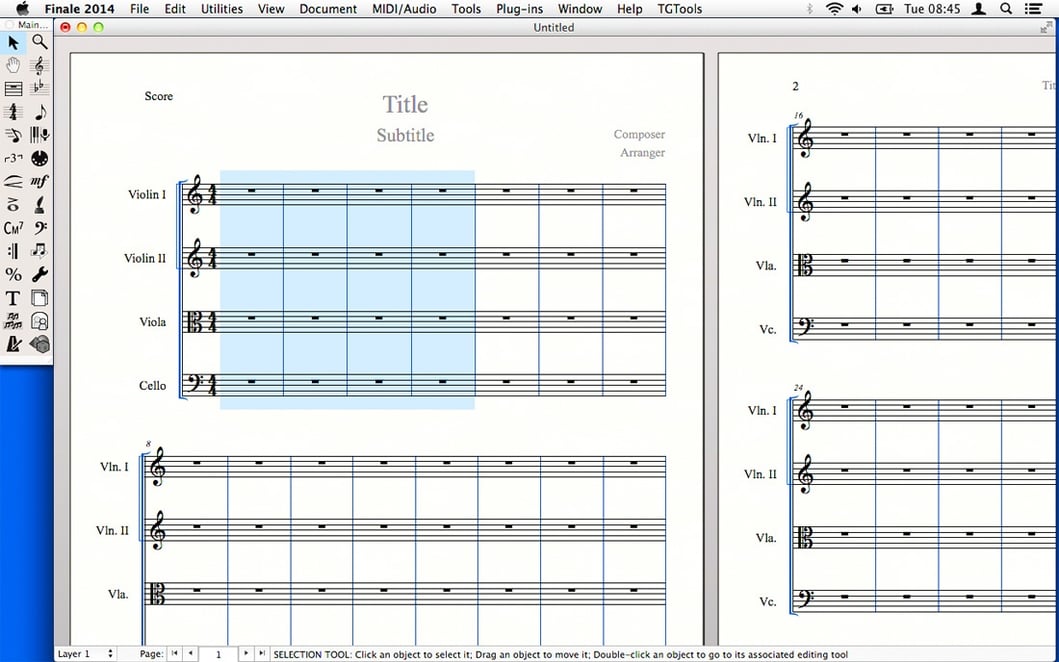 finale music score