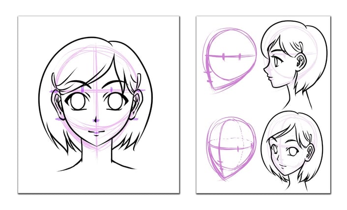 How to Draw Anime and Manga Facial Expressions - Easy Step by Step