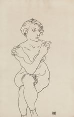 seated female