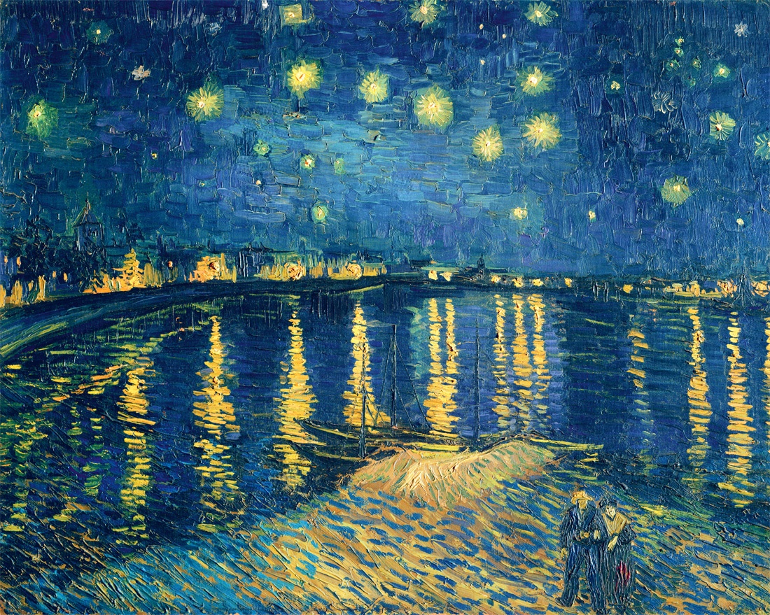 Masterpieces of Art: Starry Night over the Rhone