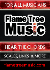 flame tree music, chord finder, guitar scales, piano chords